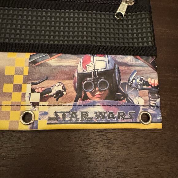 VTG Star Wars Episode 1 Anakin Pencil Pouch School Supply 3 Ring Binder Bag - Picture 2 of 12